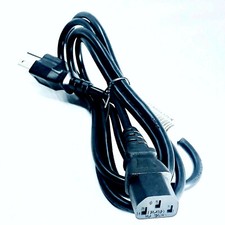 Dell LCD TV Monitor Computer Printer AC 3 Prong Power Cord Cable 6FT/2M 125V 10A picture