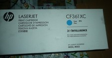 NEW Genuine HP 508X CF361XC High Capacity Cyan Toner LaserJet M552 M553 - OPEN picture