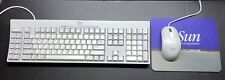 Sun Oracle Type 7 X3738A X3701A-UNIX Keyboard 320-1367 Mouse 371-0788 KIT w/PAD picture