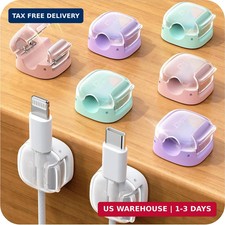 8 Pack Cable Clips, Cord Organizer, Cute Spring Cord Holder picture