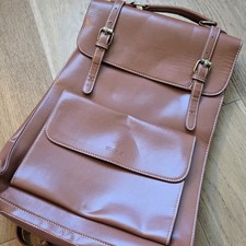 ECOSUSI Brown Synthetic Vegan Leather Backpack for Laptop, books vintage style  picture
