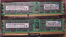 HP Micron 32GB 2Rx4 PC3-12800R MT36JSF2G72PZ-1G6E1LG Server Memory 2X16GB DIMM picture