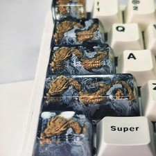 Handmade Artisan Resin Keycap Year Of The Dragon Key Cap For Mechanical Keyboard picture