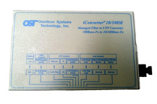 Omnitron Systems iconverter 10/100M UTP to Fiber Converter 8911-1-B / Works picture