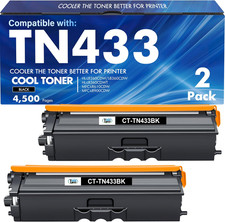 TN433 Black Toner Cartridge for Brother TN-433 TN431 TN433BK MFC-L8900CDW picture