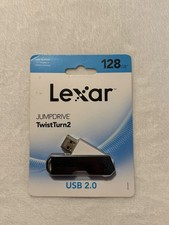 Lexar JumpDrive TwistTurn2 128GB USB 2.0 Flash Drive, Black picture