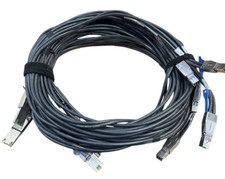 Lot of 5 Molex 1110683203 SFF-8644 to SFF-8088 Mini 28 AWG 3M SAS Cable picture