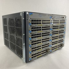 HP ProCurve J8698A 5412zl 10x J8702A 2x J8705A Gig PoE Switch 2x PSU - Tested picture