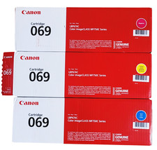 Canon 069 CMY Toner Cartridge Set of 3 New See Discription picture