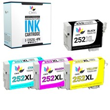 CMYi 4X Replacement 252XL Ink Cartridges for Epson Workforce WF-7620 WF-7720DTWF picture