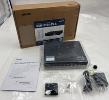 QNAP QSW-2104-2S-A UNMANAGED 6-PORT ETHERNET NETWORK SWITCH W POWER ADAPTER picture