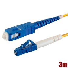 3M LC UPC to SC UPC Simplex Single Mode 9/125 Fiber Optic Optical Patch Cable picture