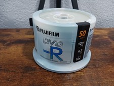 Fujifilm DVD-R 4.7GB 120 Min 1x-16x Recordable Disc Spindle 50 Pack New Sealed picture