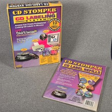 NIB CD Stomper Pro CD Labeling System Click'N Design Software W Extra Label Pack picture