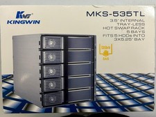 Kingwin MKS-535TL 3 x 5.25inch Bay 5 x 3.5inch SATA HDD Module Rack, New OpenBox picture