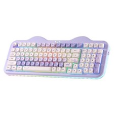 C98 Cute Cake Wireless Mechanical Keyboard (Candy Candy Linear Switch Purple picture