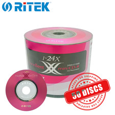 Ritek Mini CD-R 24x 8cm 210 MB Blank CD Recordable Discs 210MB - 50 Discs picture