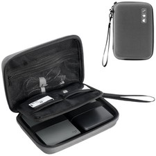 2.5 Inch External Hard Drive Case Portable 2 Drive Storage Bag WaterResistant E picture