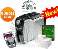 Zebra ZC300 Series Single Side Photo ID Card Printer Bundle NEW picture