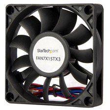 StarTech FAN7X15TX3 70x15mm Ball Bearing Computer Case Fan w TX3 Connector Black picture