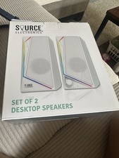 Desktop Speakers Set Of 2, Source Electronic , New, Sealed In Box picture
