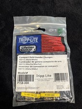 Tripp-Lite Gold Mini Gender Changer Lot Of Two (2) Brand New picture