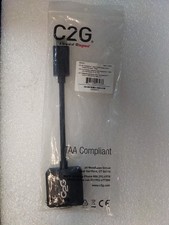C2G 54323 Active DisplayPort Male to VGA Female Adapter Converter 8in 1080p NEW picture