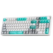 YUNZII AL98 PRO Aluminum Wireless Mechanical Keyboard(White,Cocoa Cream V2) picture
