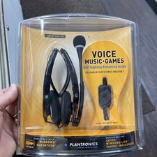Plantronics DSP-400 Digitally Enhanced USB Foldable Stereo Headset Gaming New picture