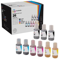 LD Ink Bottle Replacement for Canon GI-26 / GI26 (3 B, 2 C, 2 M, 2 Y, 9-Pack) picture