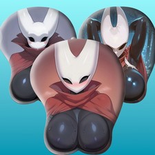 3D oppai Anime Mouse Pad with Wrist Rest by Hollow Knight: Silksong Hornet #01 picture
