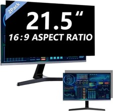 [2-Pack] 21.5 Inch Computer Privacy Screen Filter for 16:9 Widescreen Monitor... picture