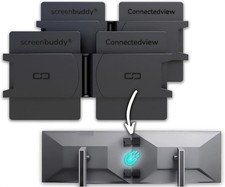 screenbuddy Set of 2, Magnetic Connection for Your Screens, Suitable black picture