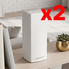 NEAT Linksys VELOP Mesh Home WIFI 4,000 SF Coverage WHW0302/WHW0301 White 2 Unit picture