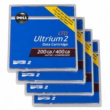 DELL 0N0439 [4 Pack] LTO Ultrium 2 Data Cartridge 200/400GB Tape (NEW Sealed) picture