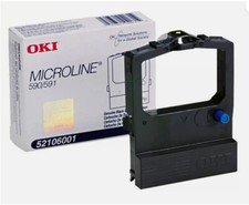 Genuine Oki 52106001 OEM Ribbon Microline 590 591 Black Fabric Ribbon picture
