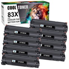 8x Black CF283X Toner Cartridge For HP 83X LaserJet Pro M201dw M202dw MFP M225dw picture