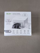 Nelko Portable Mini Printer PM230 Bluetooth Sticker Maker White, NEW Open Box picture