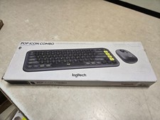 Sealed Logitech POP ICON Combo Bluetooth Keyboard and Mouse Combo C picture