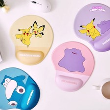 Official Pokemon Character Gel Wrist Support Mouse Pad Pikachu Ditto Snorlax picture