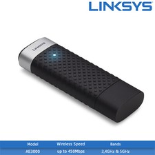Linksys AE3000 N900 Dual-Band Wireless-N USB Adapter - 5GHz & 2.4GHz picture