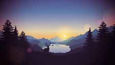 Landscape  art mountains sunset forest lagoon Custom Gaming Mat Desk picture
