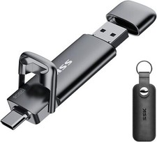 128GB Dual USB C Flash Type C+ USB and A 550MB/s Zinc Alloy for Phone , Mac picture