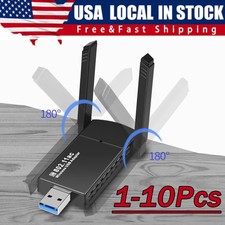 USB 3.0 Wireless WIFI Adapter 1300Mbps Long Range Dongle Dual Band Network Lot picture