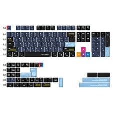 KBDiy PBT Keycaps 143-Key Cherry Profile GMK Style for Cherry MX picture
