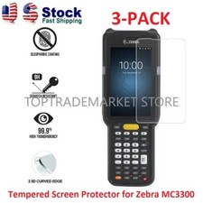 US 3-PACK Tempered Glass Screen Protector Protection Film for Zebra MC3300 Parts picture