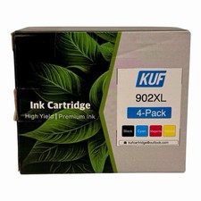 4 Pack 902XL Ink Cartridge High Yield Premium Ink 4 Colors - NEW picture