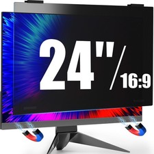 Magnetic 24 Inch Privacy Screen Hanging for Computer Monitor 16:9 Aspect picture