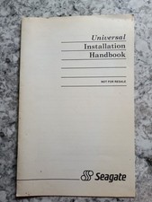 SEAGATE UNIVERSAL INSTALLATION HANDBOOK 1987 VINTAGE MFM RLL DRIVES picture