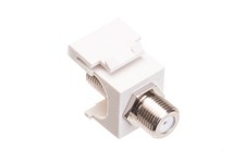 Module f-type nickel plated white picture